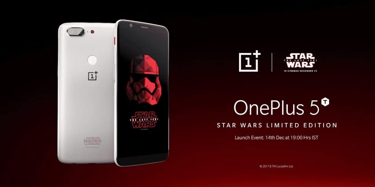 One Plus 5t version limitée Star Wars !