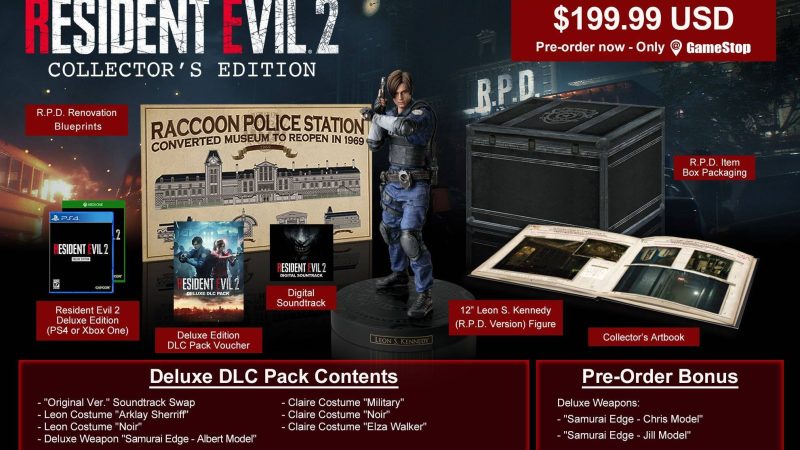 Resident Evil 2 dévoile sa version Collector à 200$