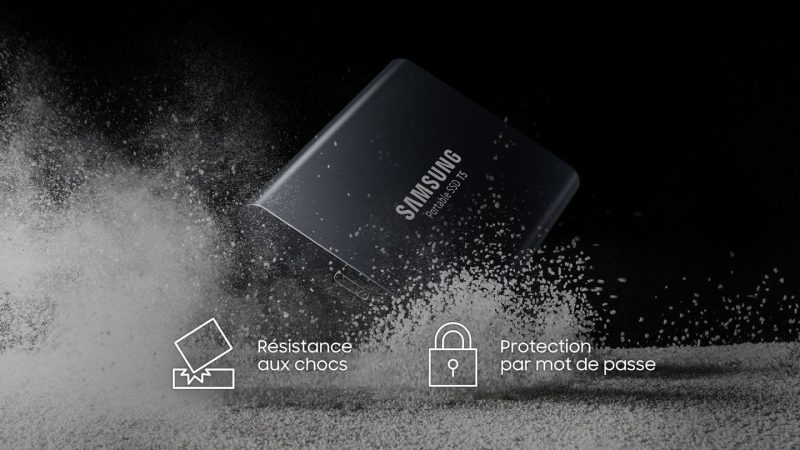 Bon Plan Samsung Disque Dur Externe SSD Portable T5 (1 TB)