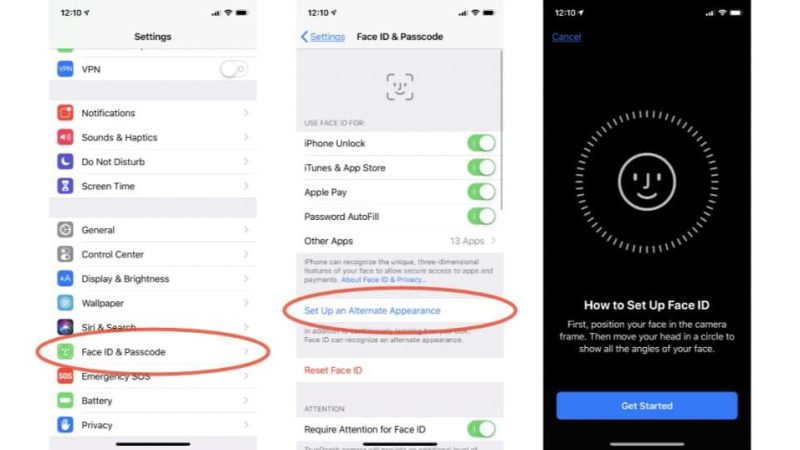 Configurez Face ID avec votre masque
