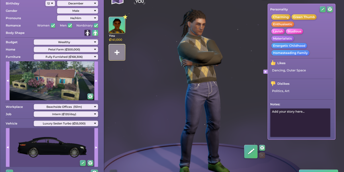 Life by You : Découvrez le Jeu de Simulation de Vie de Paradox Interactive en Accès Anticipé